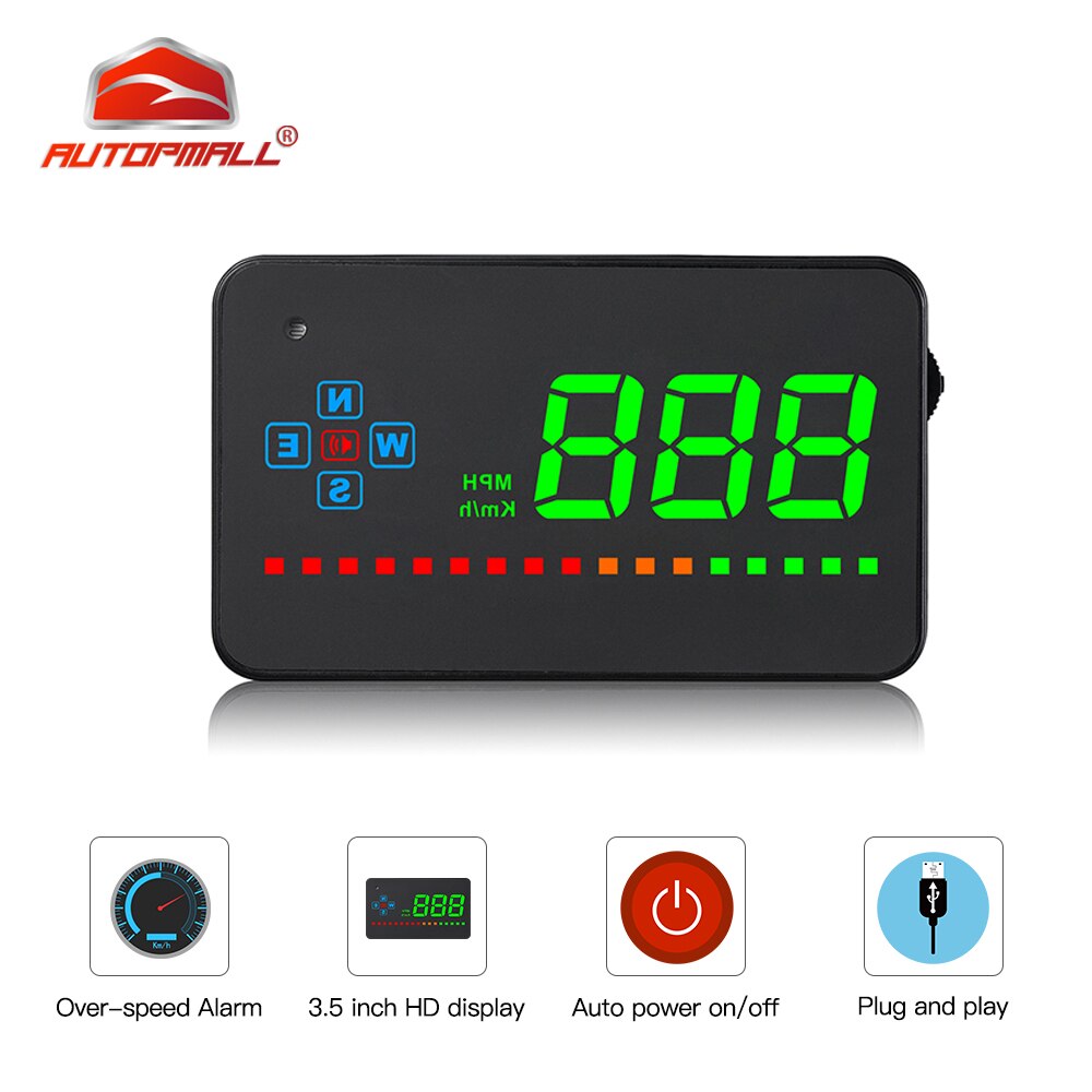 HUD 3.5 ġ GPS ڵ   ÷ ӵ ˶ ħ    ӵ, HUD via GPS  ڵ HUD ÷